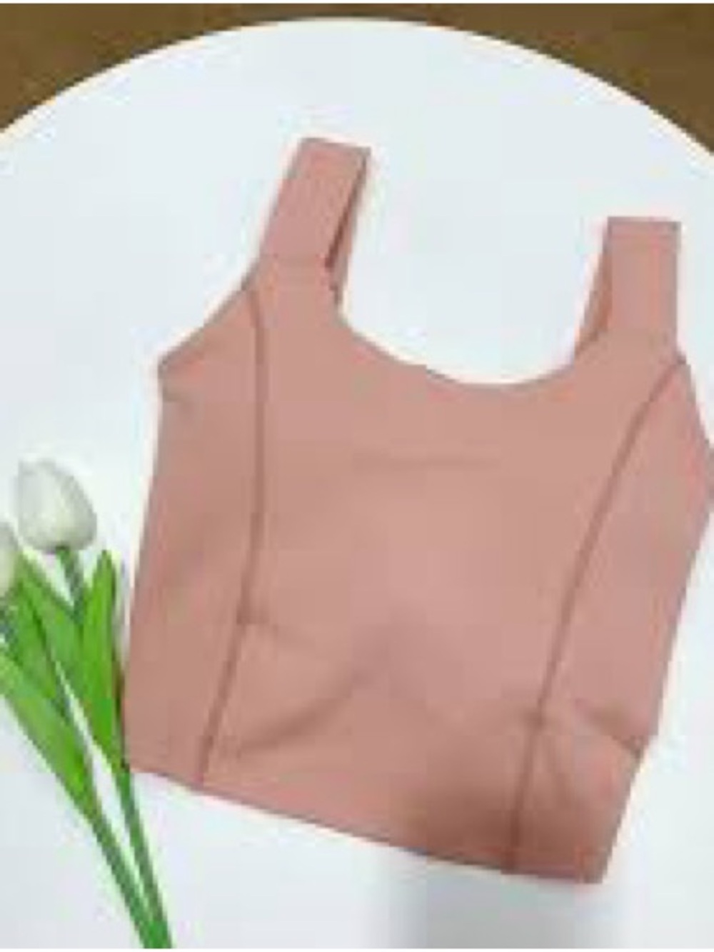 Astoria Activewear sports bra Crop Tank Top in peach small